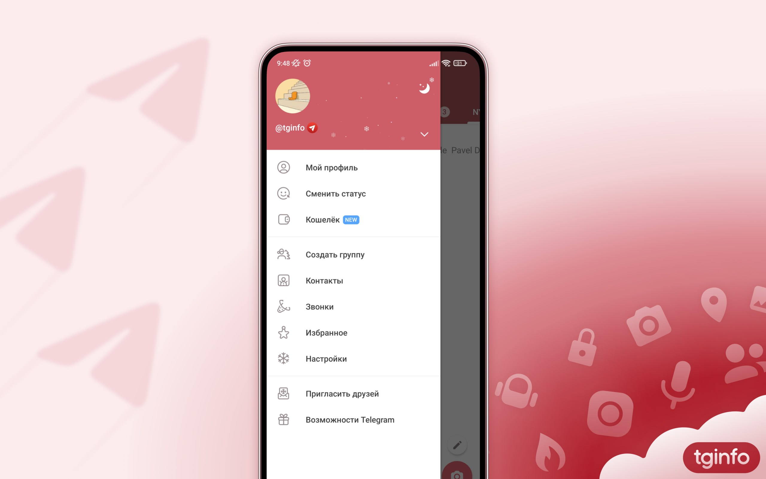 telegram оформление
